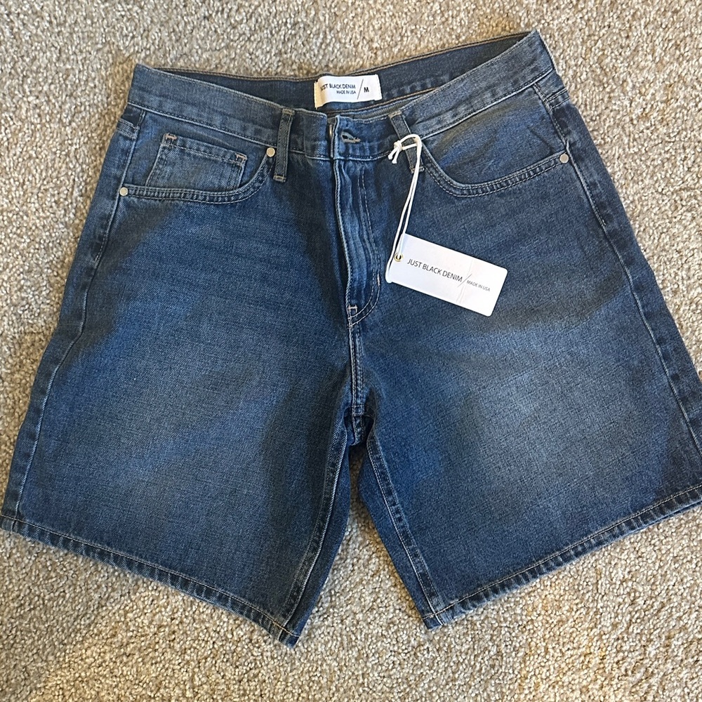 Just Black womens Indigo Jean Shorts